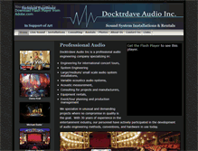 Tablet Screenshot of docktrdaveaudio.com